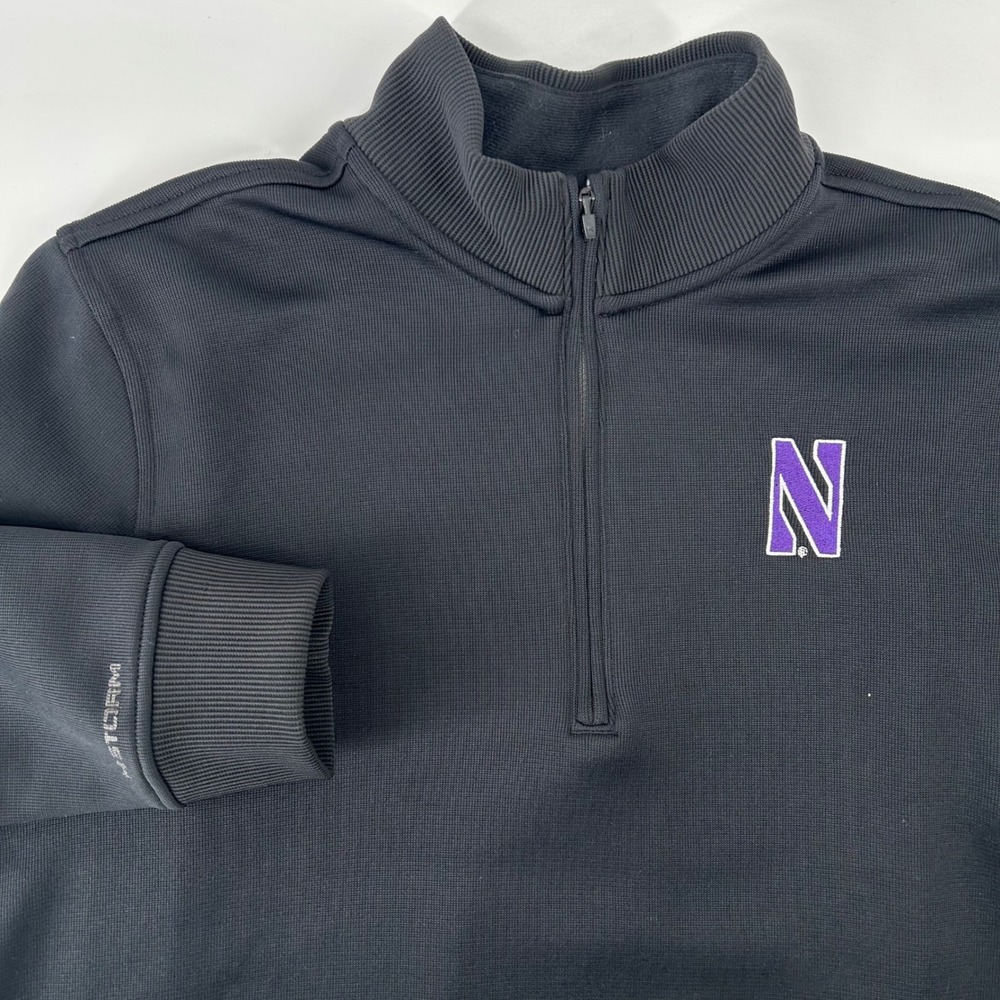 Under Armour Northwestern Wildcats Pullover Medium Black UA Storm 1/4 Zip NCAA